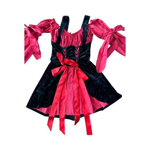 Leg Avenue Women's Vixen Pirate Wench Costume black and red size medium - Picture 4 of 12